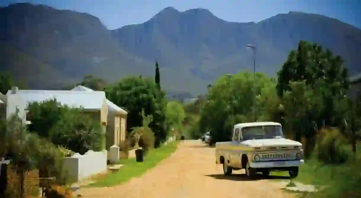 A dirt road in Stanford, Western Cape