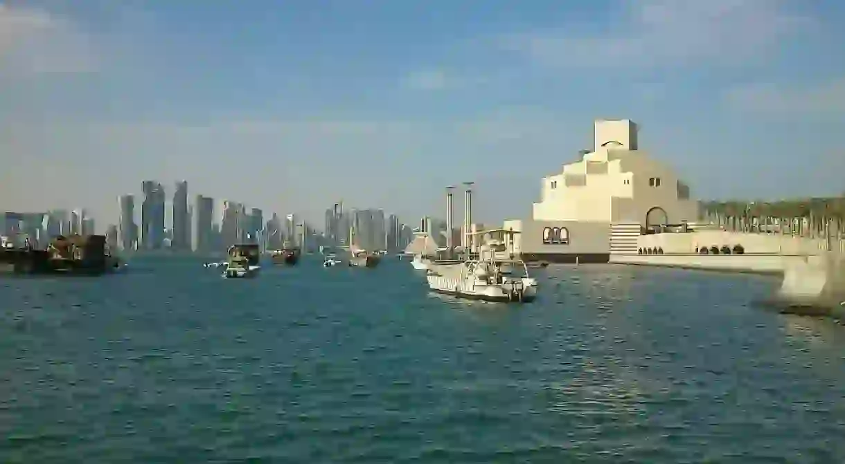 The Doha skyline and the Museum of Islamic Art