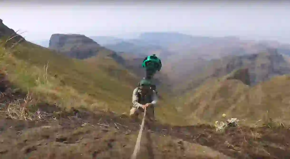 Capturing the Drakensberg Mountains on Google Street View