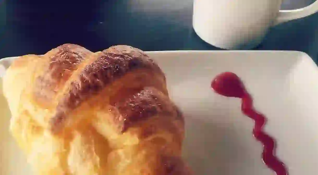 Croissant and coffee