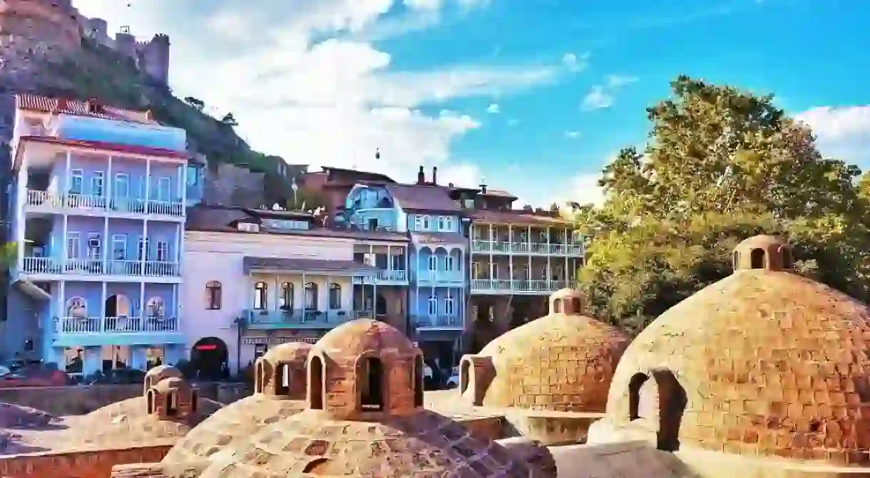 Bathhouse roofs - Abanotubani, Tbilisi