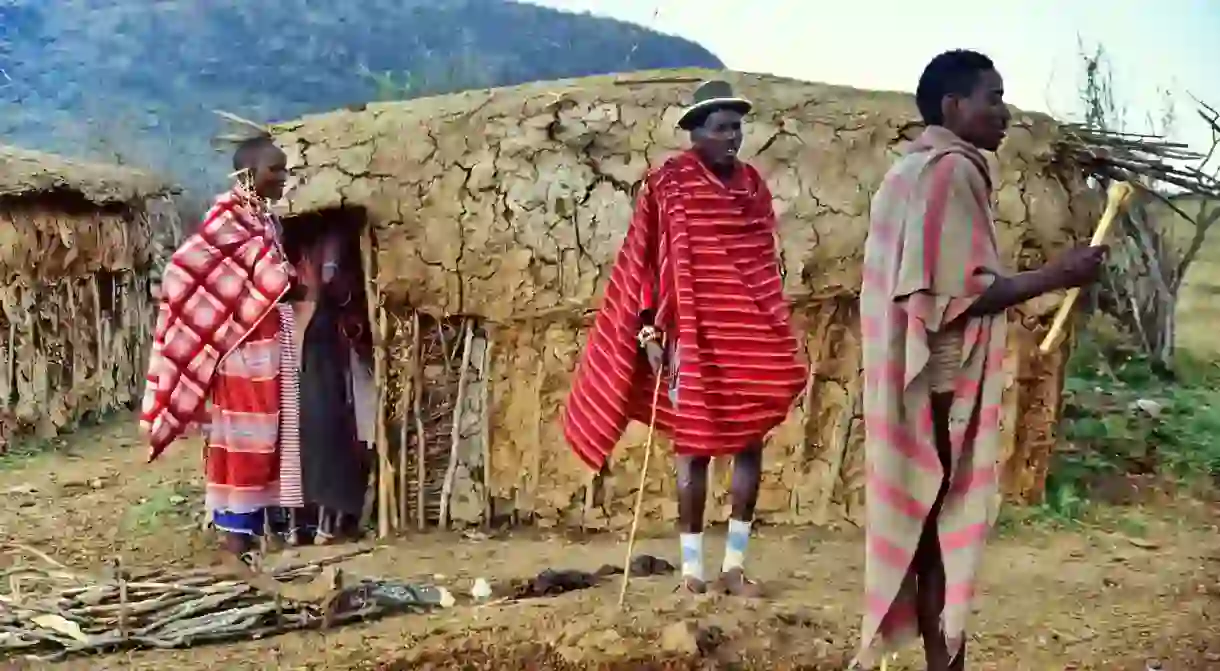 A traditional Masaai hut