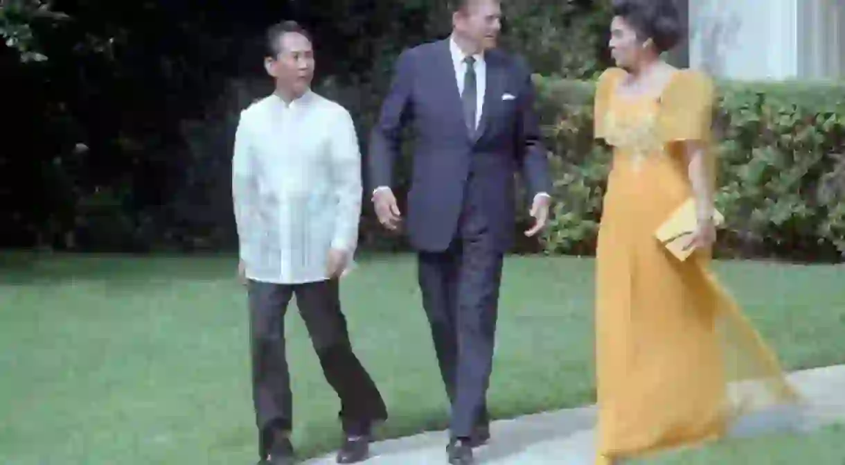 Imelda with President Reagan and her husband