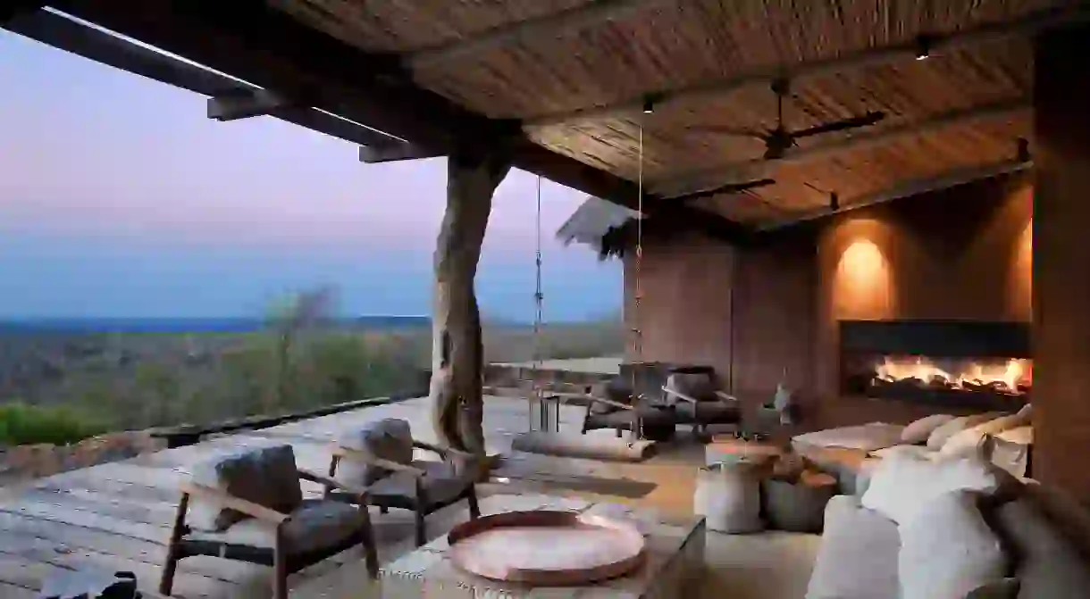 The villa offers unmatched views of the Waterberg Mountains