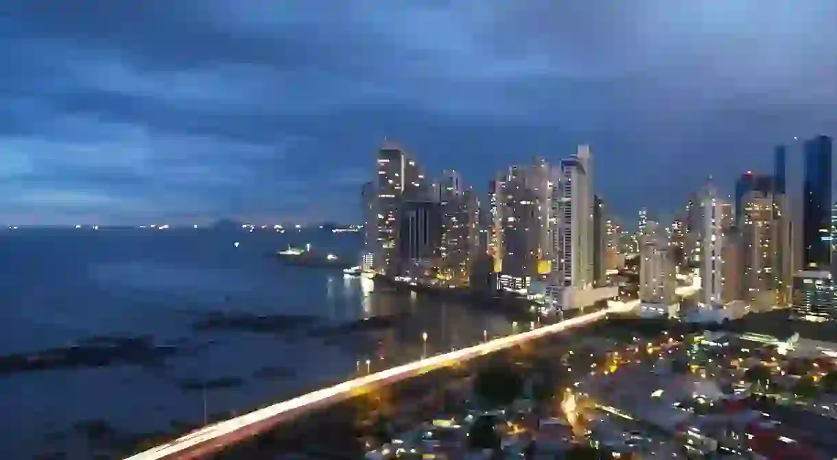 Panama City at night