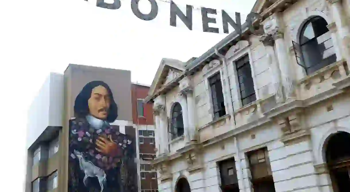 Mural of Jan van Riebeeck in Maboneng