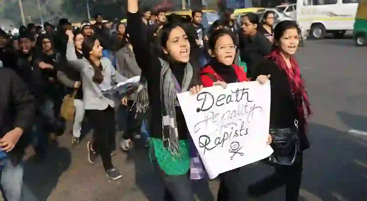 Anti-rape protests in New Delhi, India