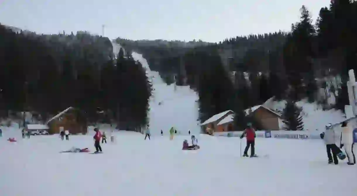 Skiing in Poiana Braşov