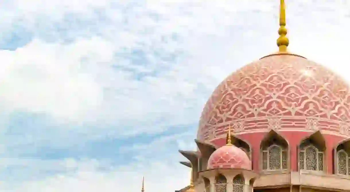 The Putra Mosque in Putrajaya, Malaysia