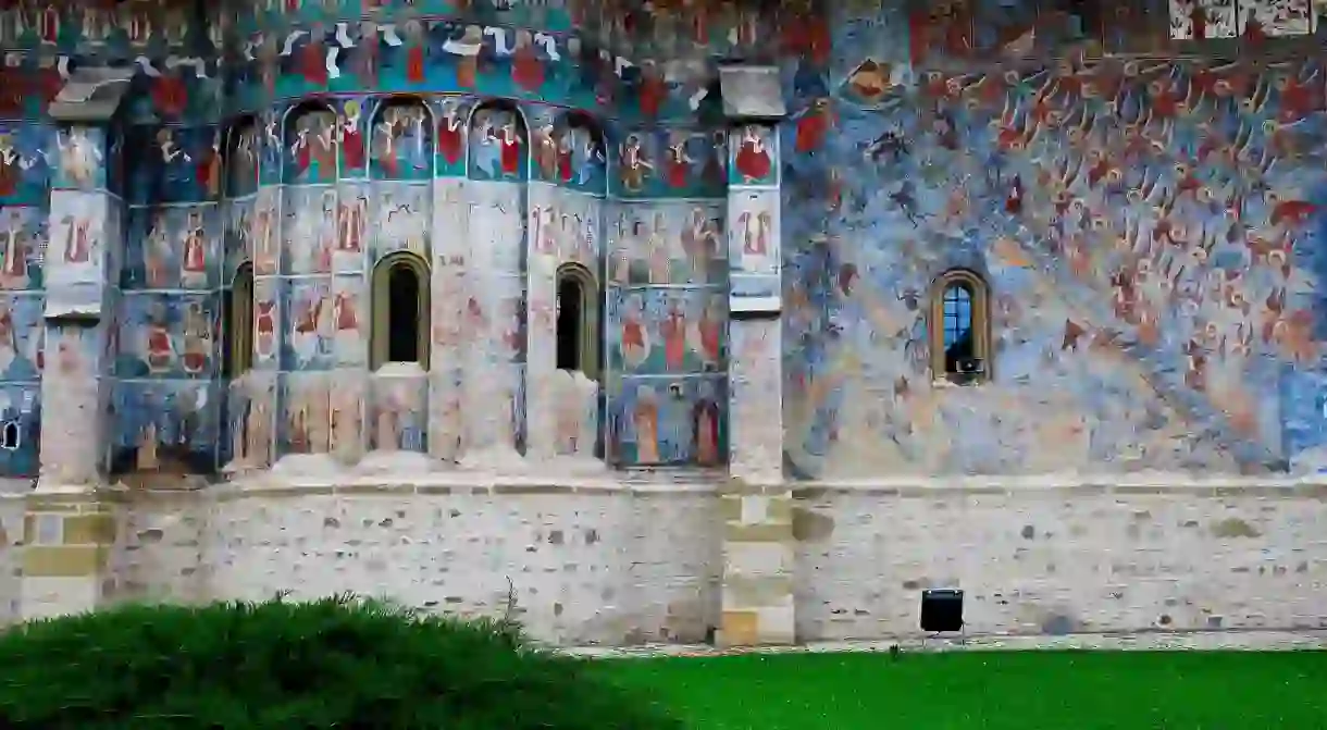 Outdoor Frescoes at Sucevita Monastery