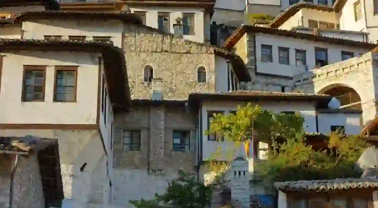 Berat is a Unesco town located in the centre of Albania and famous for its Ottoman-era buildings