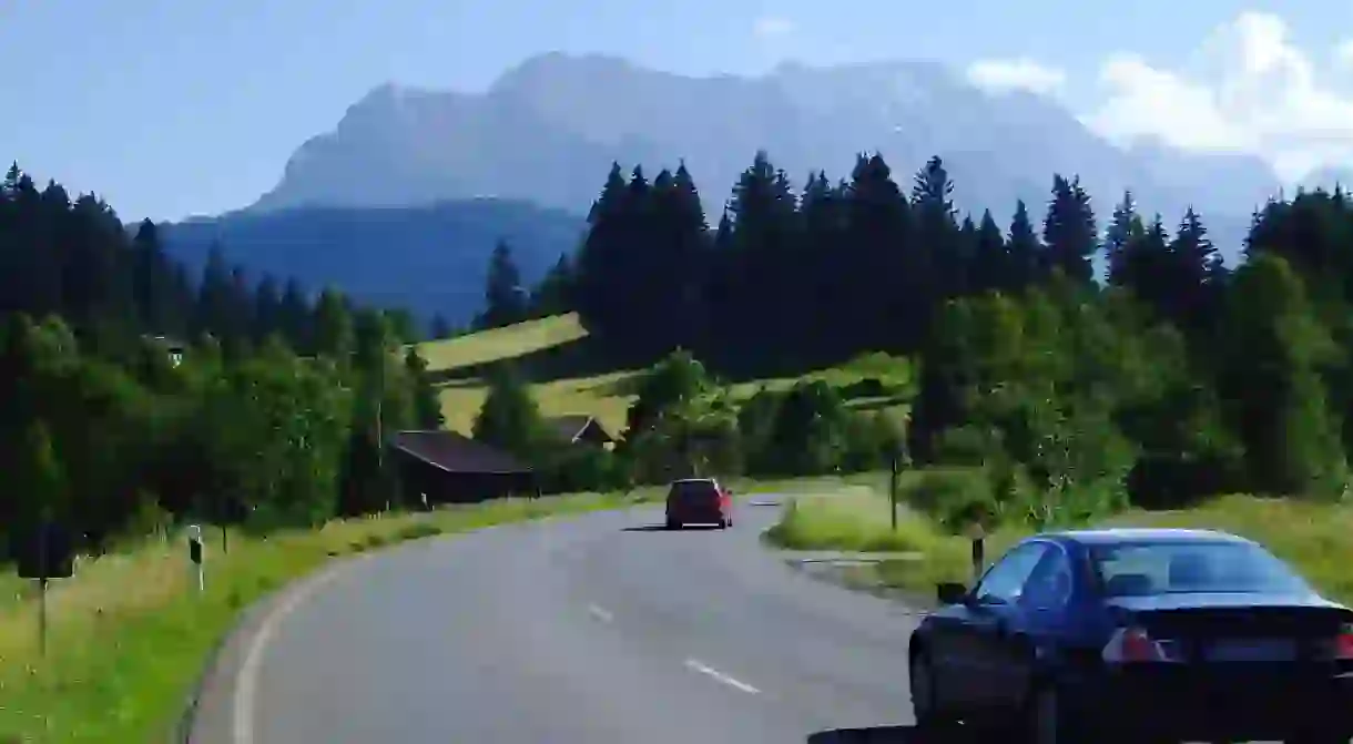 Driving through Bavaria, Germany