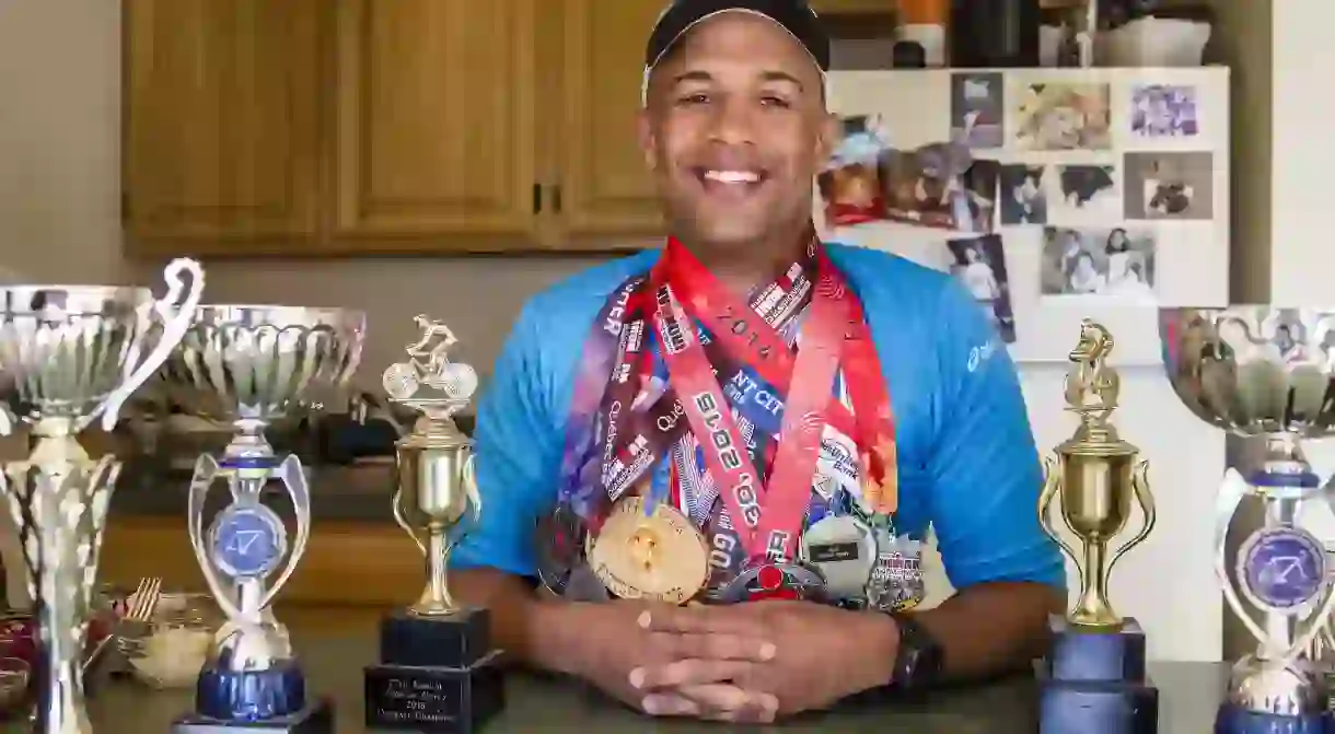 Yasir Salem is a competitive eater/marathon runner/triathlete