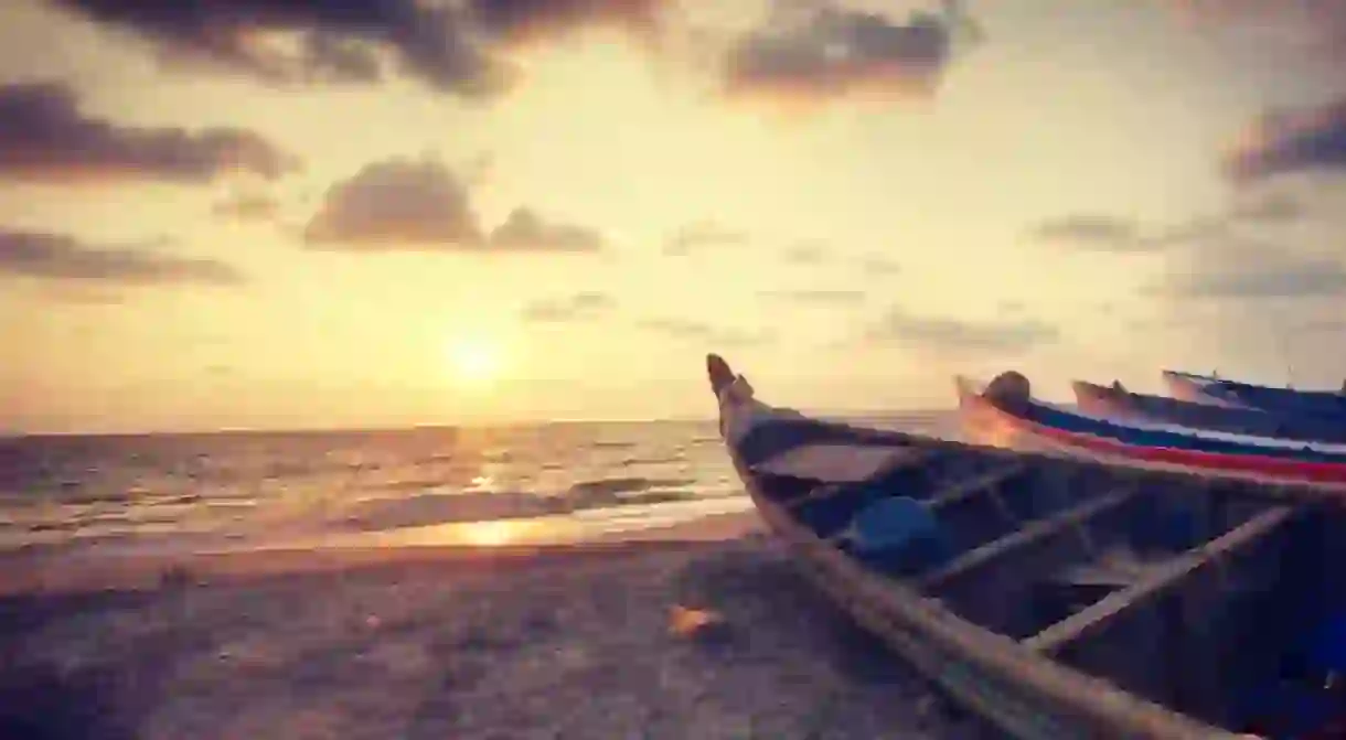 Alappuzha beach sunset