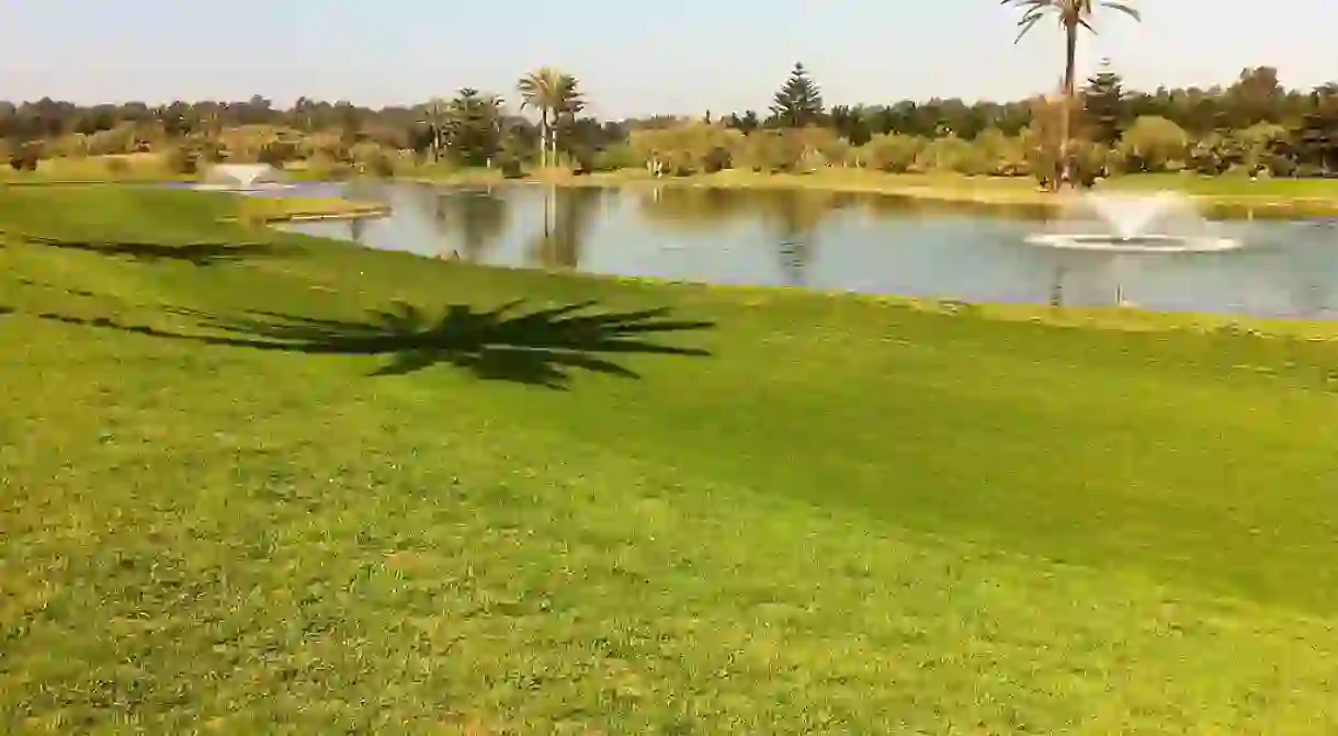 Verdant golf course in Morocco