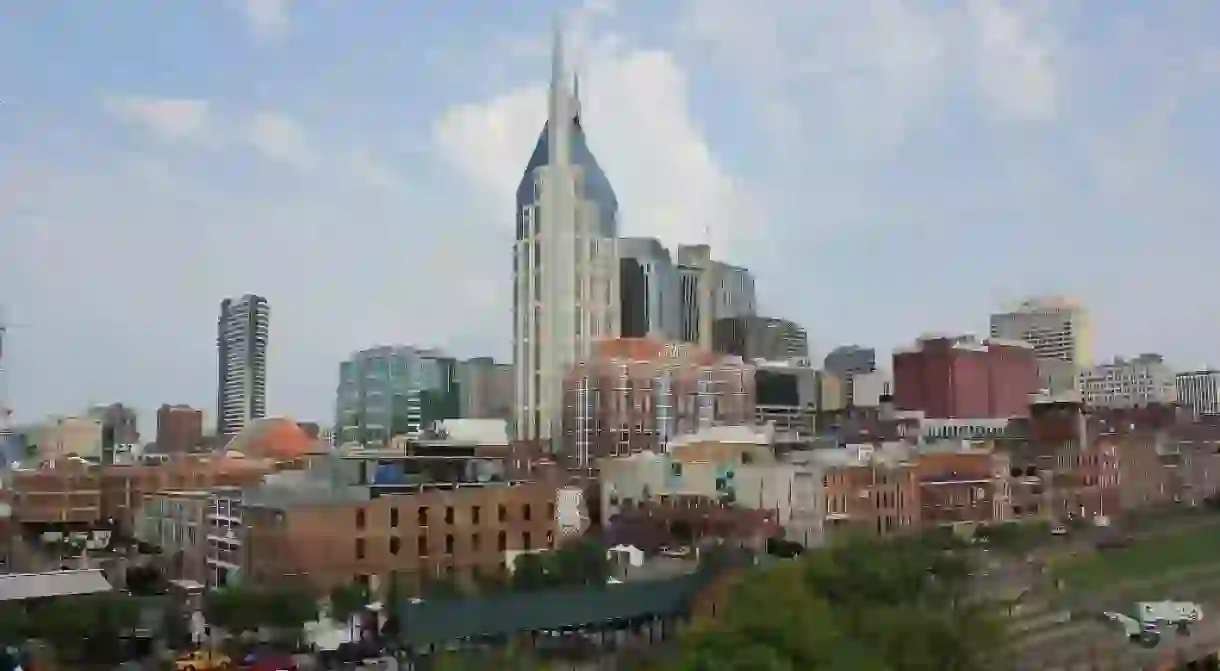 Downtown Nashville Near the Riverfront