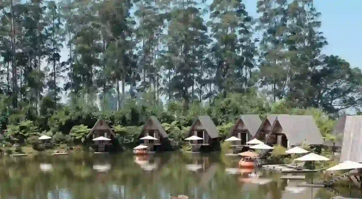 The natural view at Dusun Bambu, Bandung