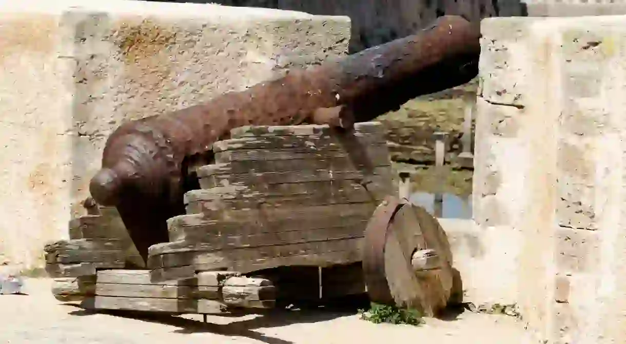 A cannon at the fortress in El Jadida