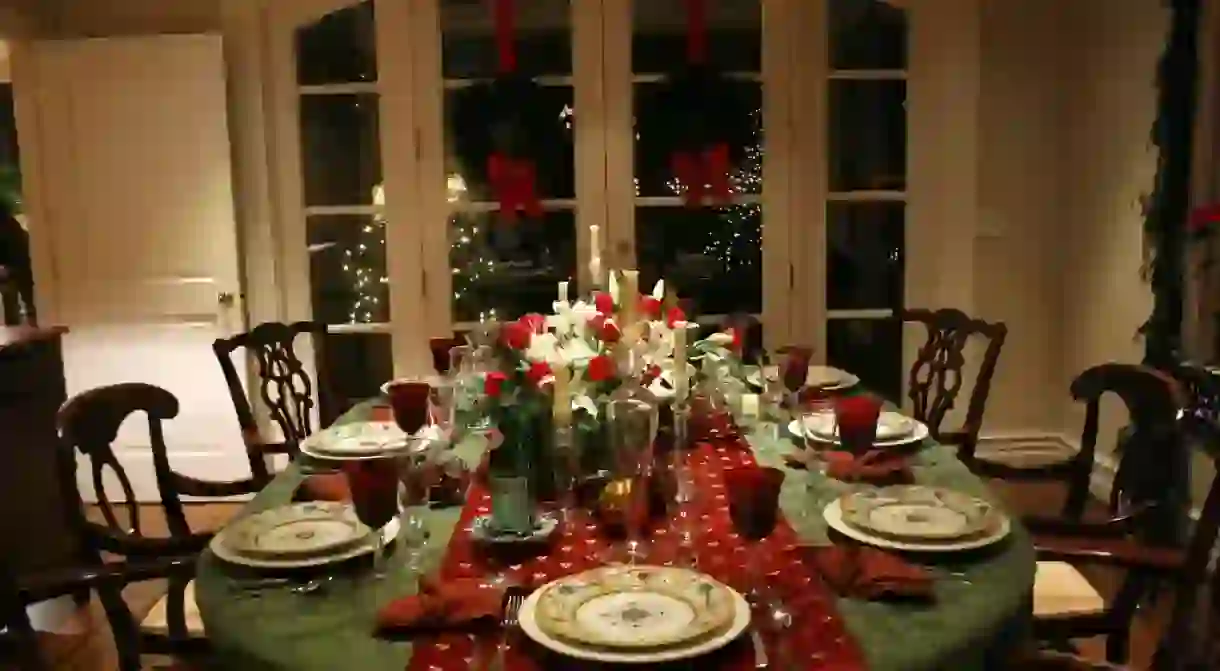 Christmas Dinner Setting