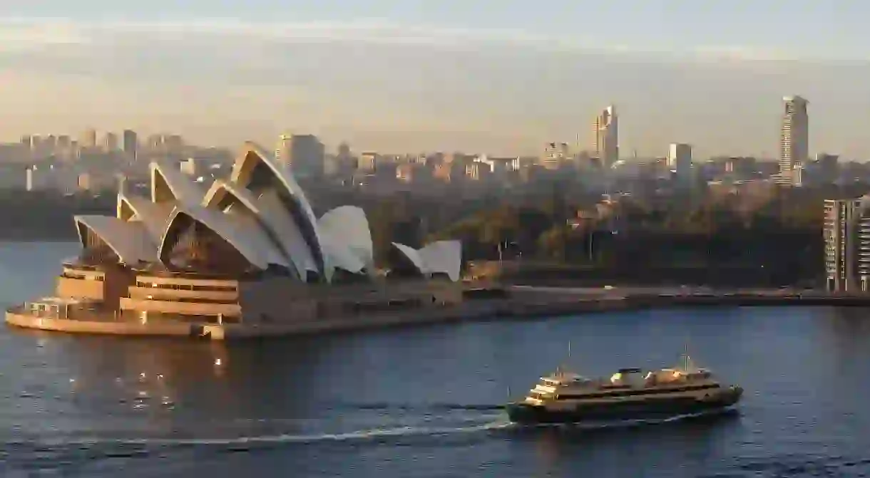 Manly Ferry and Opera House