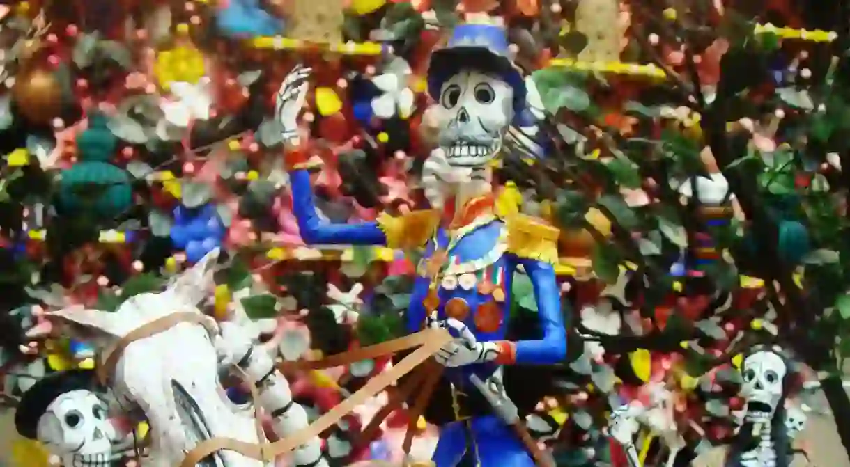 Mexican skeleton figurine