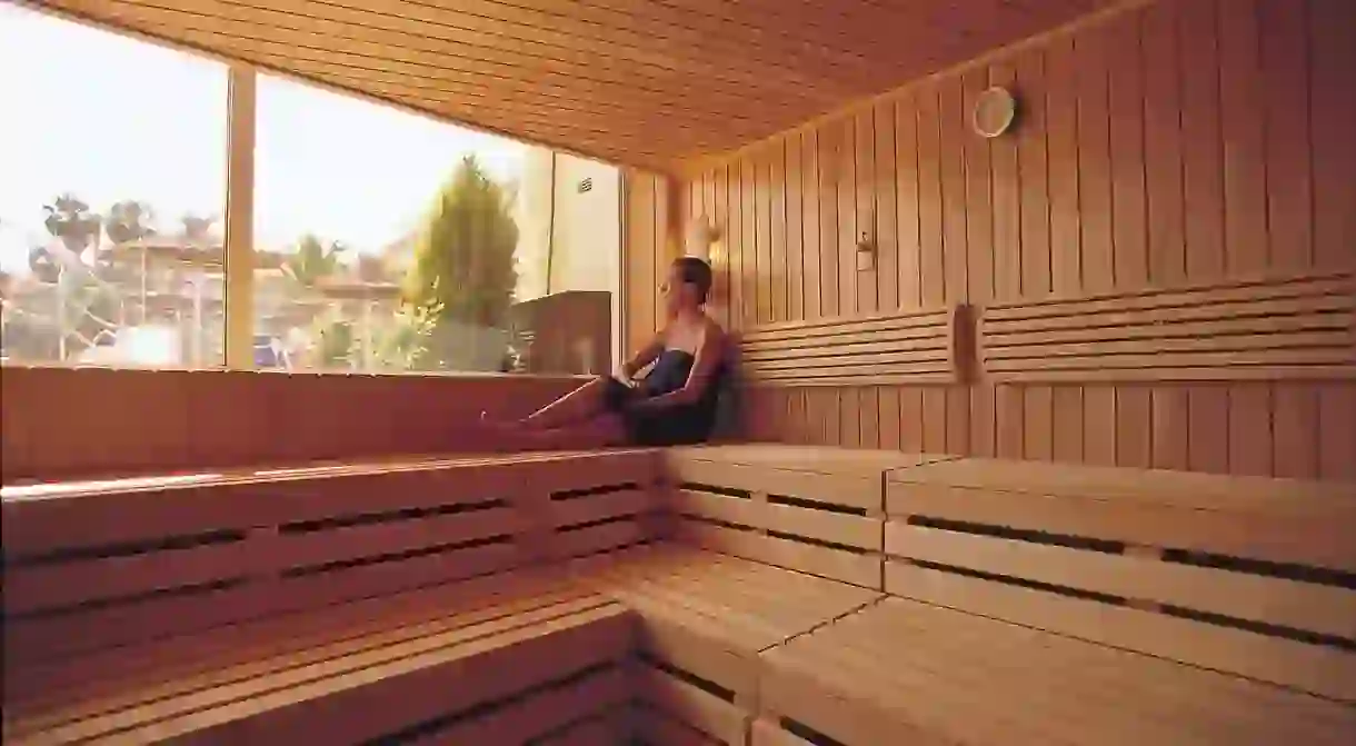 Sauna interior