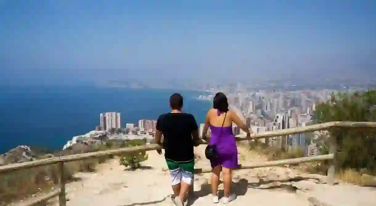 View over Benidorm from La Cruz.