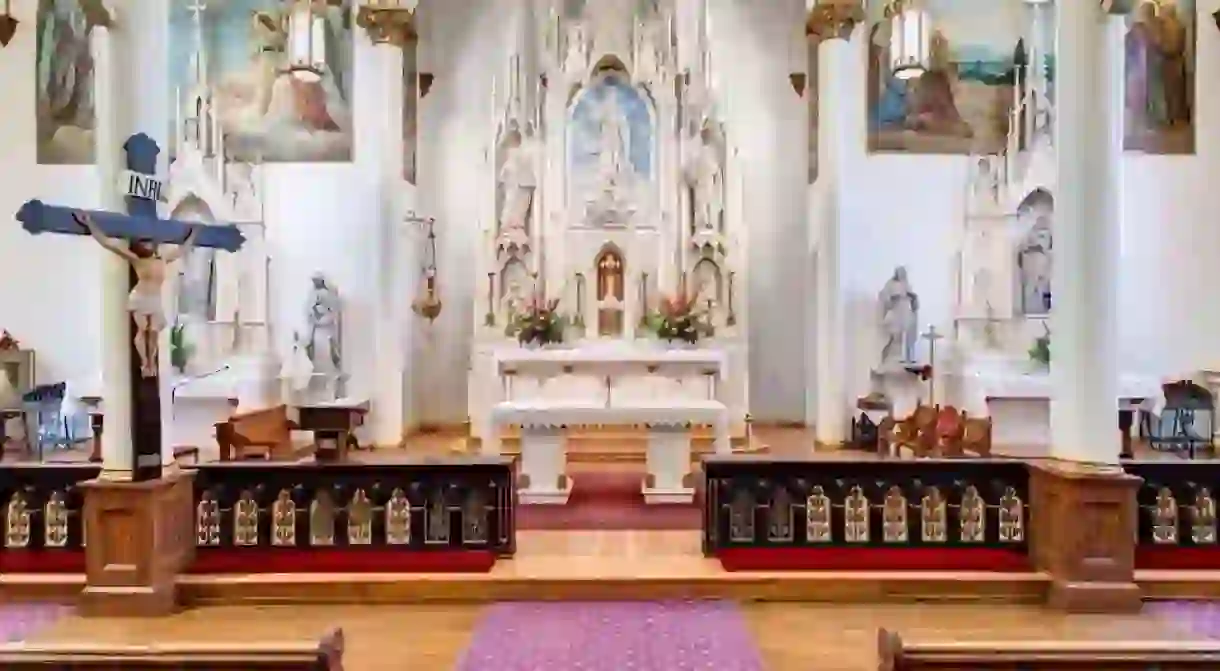 Inside the Church of The Assumption