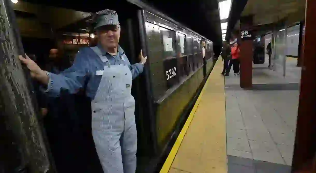 Conductor on Nostalgia train