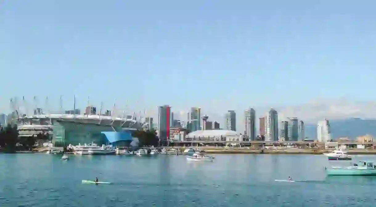 Kayaking in False Creek