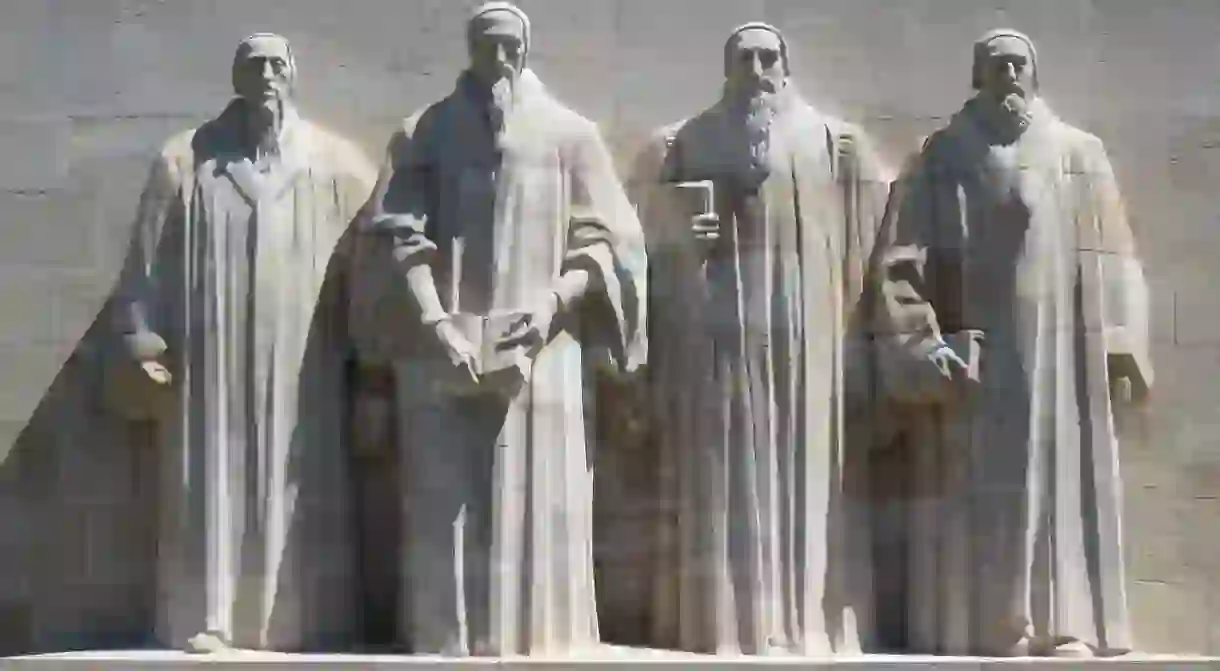 John Calvin, second from the right