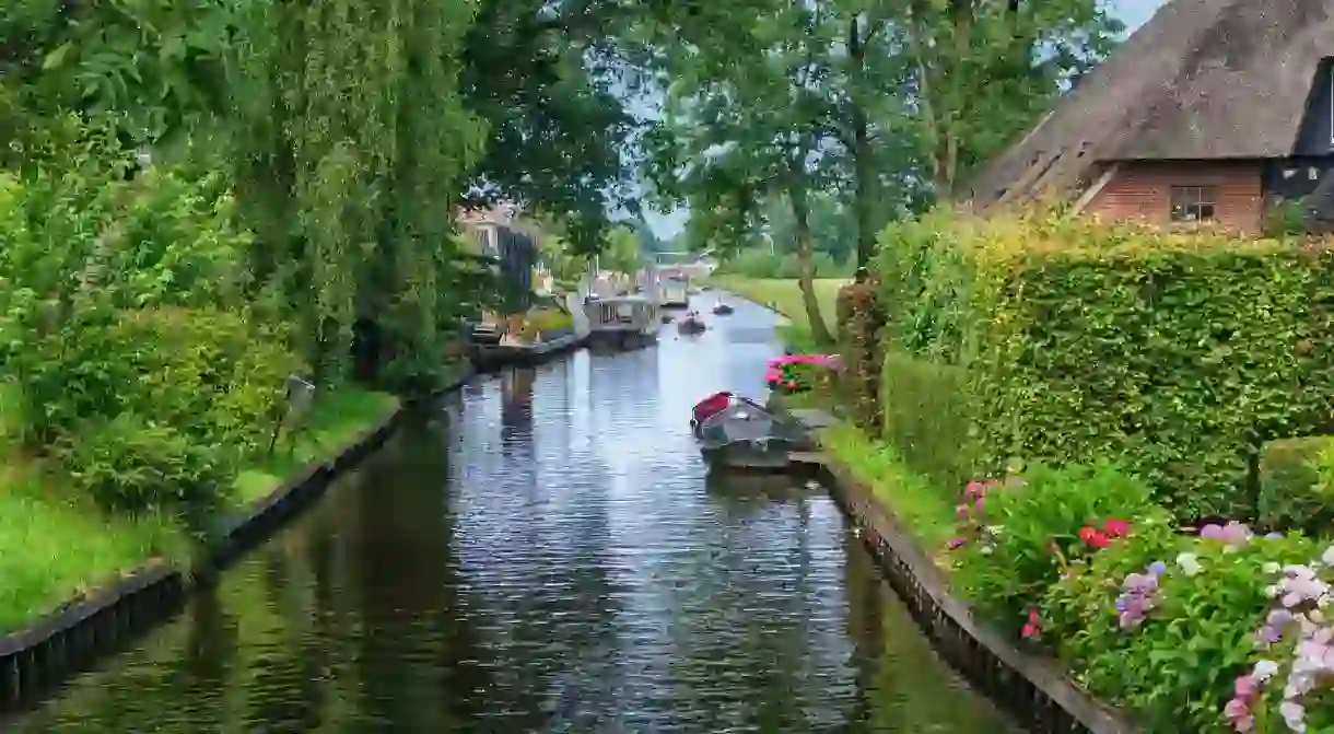 One of Giethoorns picturesque canals