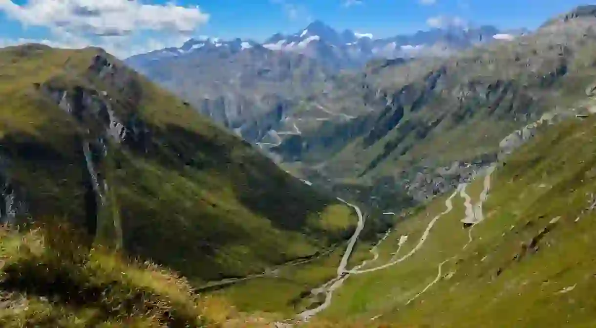 Gotthard Pass in Switzerland