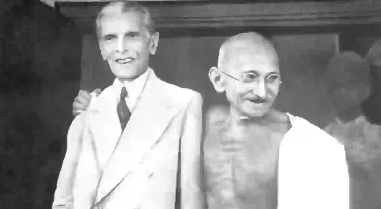 Mohammad Ali Jinnah and Mahatma Gandhi