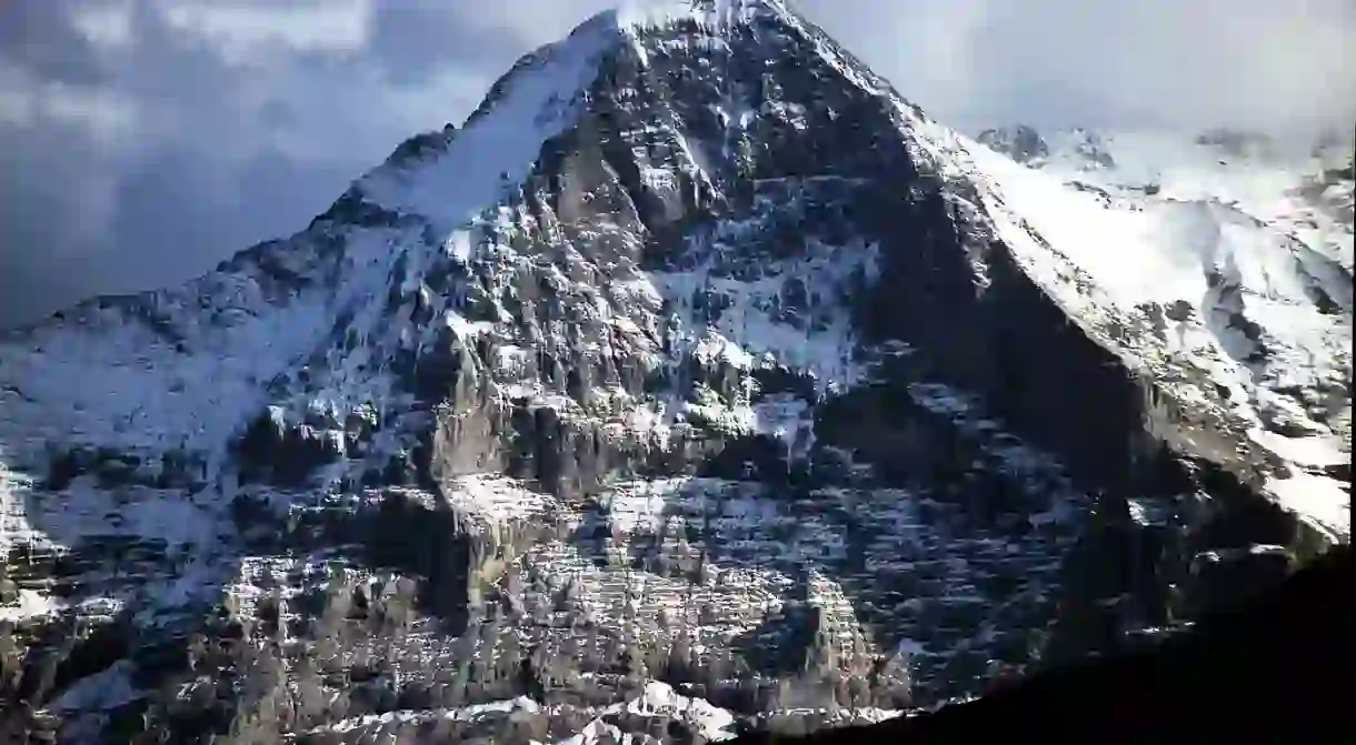 The north face of the Eiger, one the Alps toughest climbs