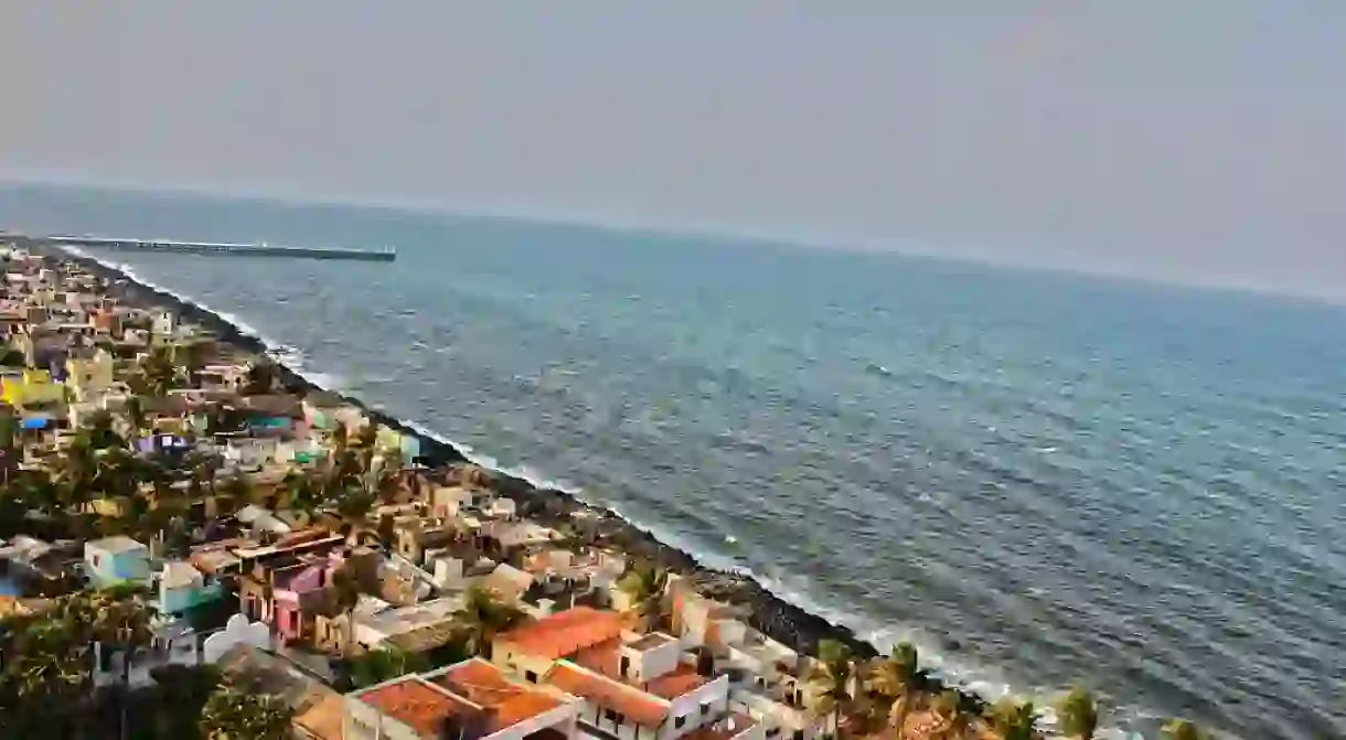 Aerial view of Promenade Beach