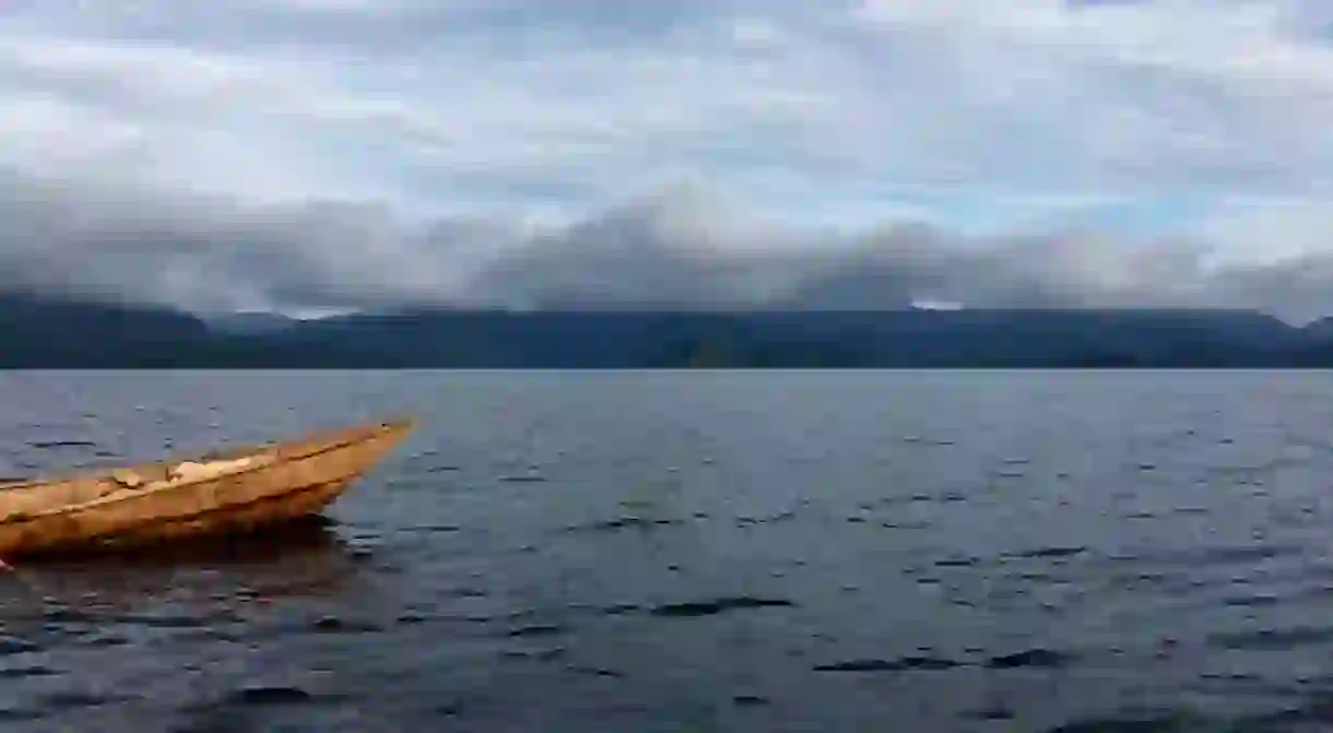 The boat to Cyuzas Island