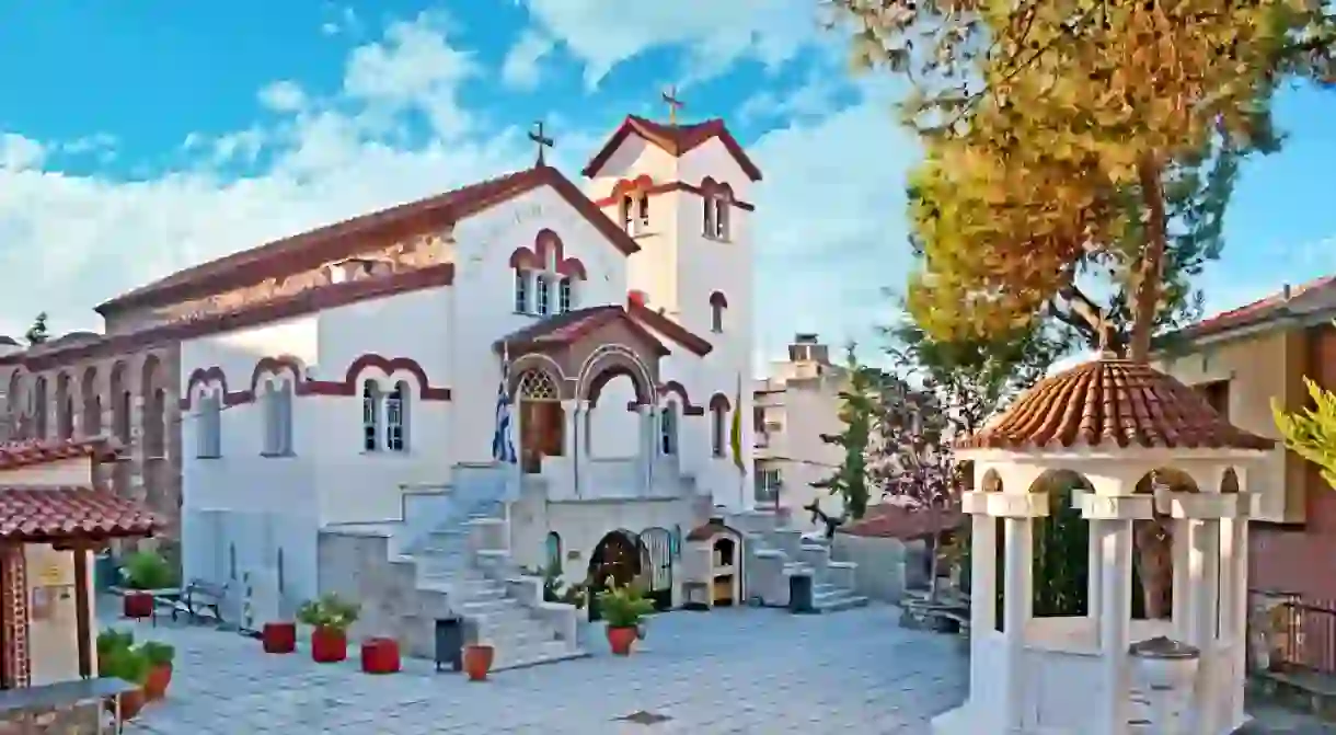 In the Upper Town stands the church of the Archangels, dedicated to Michael and Gabriel