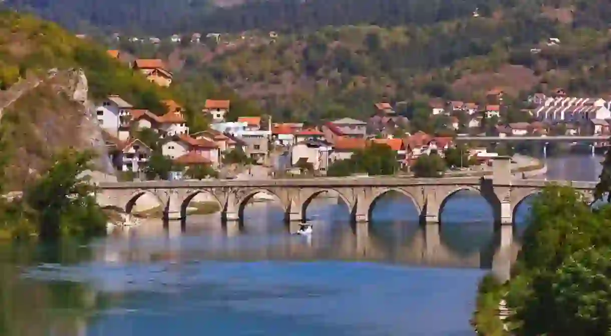 Old Bridge on Drina river in Visegrad