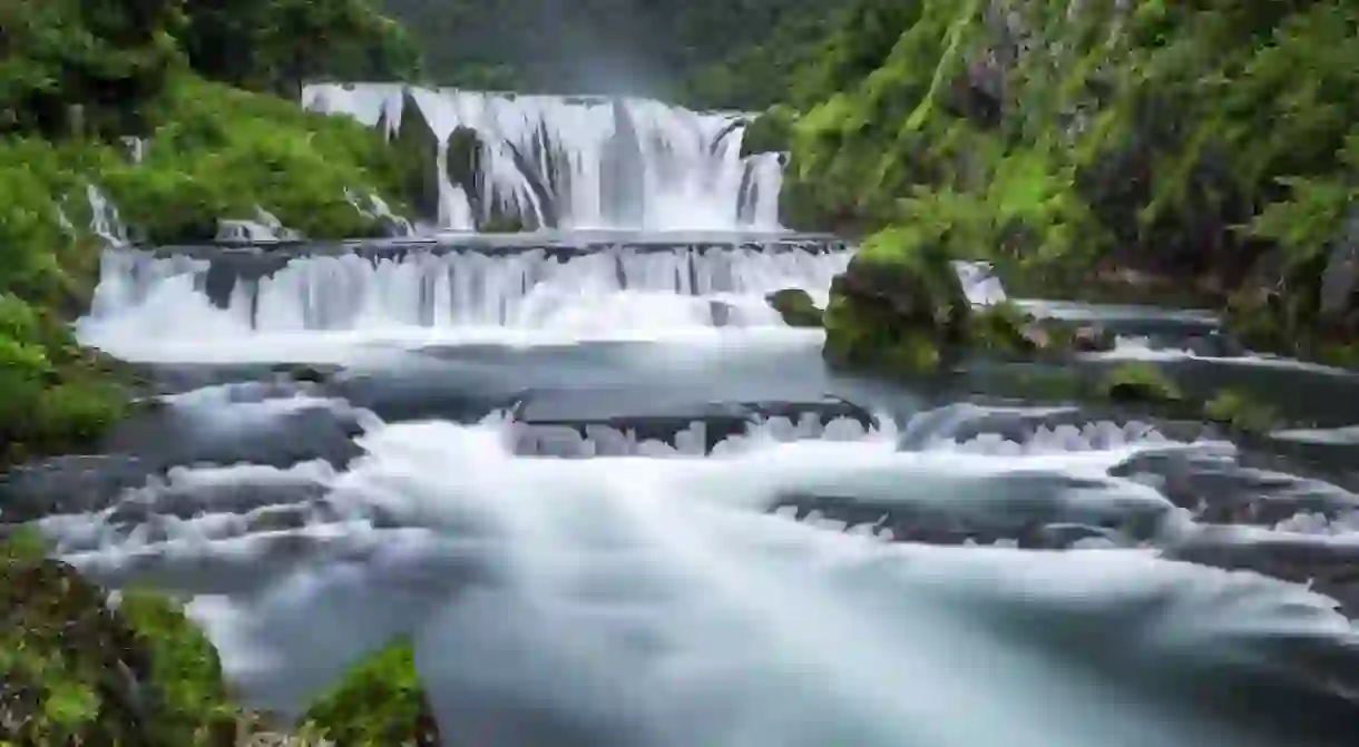 Waterfall of Strbacki Buk on Una river