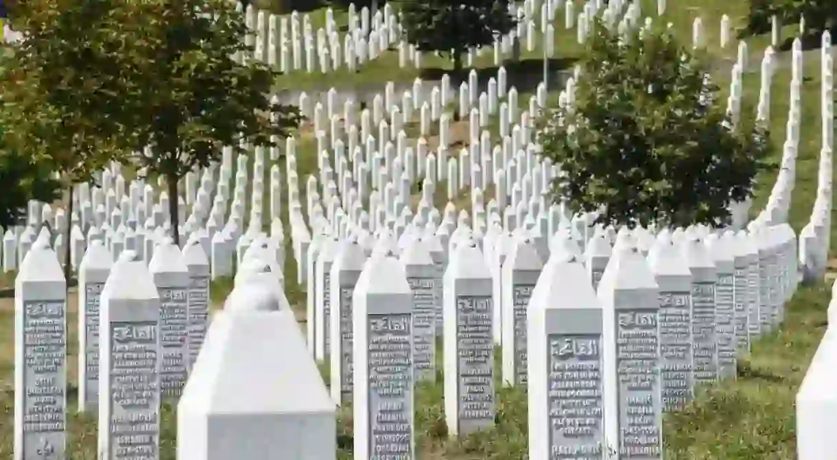 The Srebrenica-Potocari memorial and cemetery