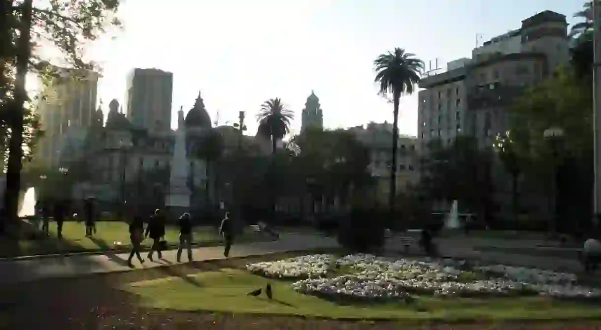 A pretty park in central Buenos Aires