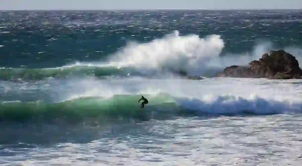 Surfing in Southern California