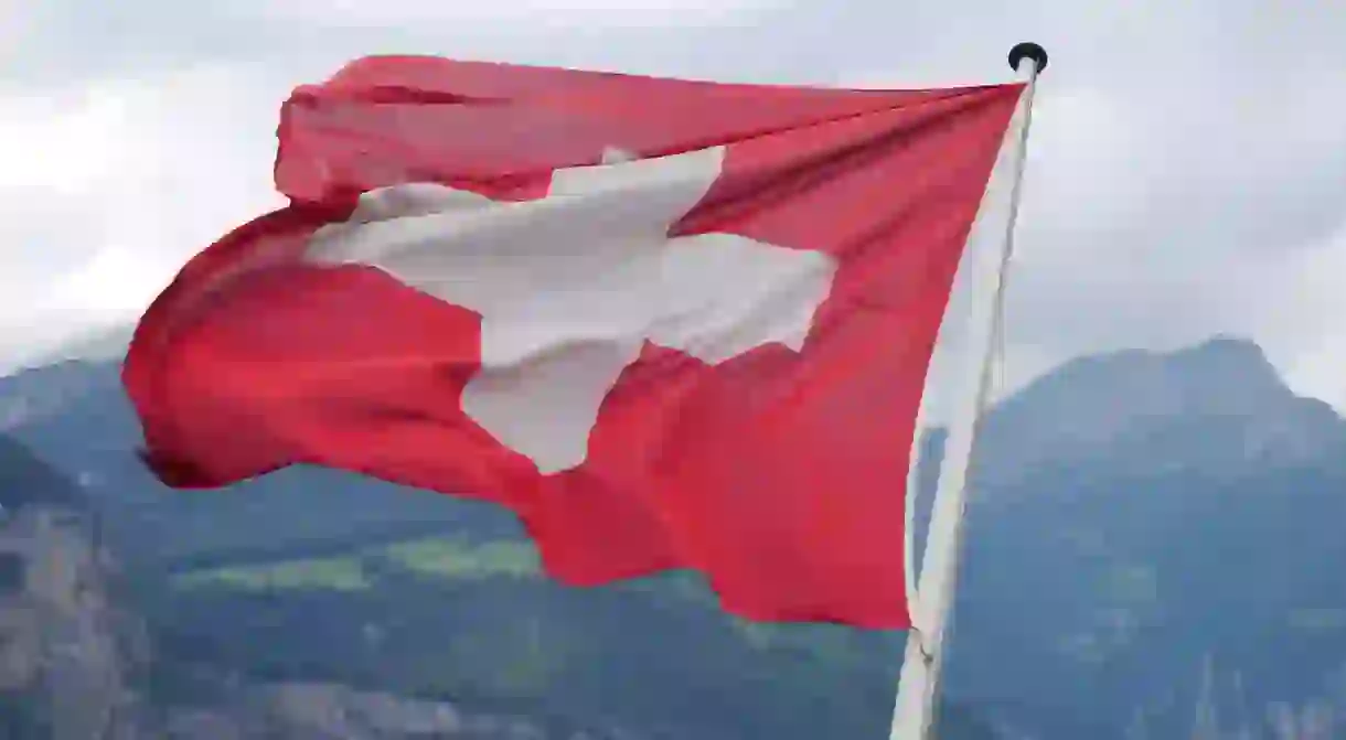 The Swiss flag