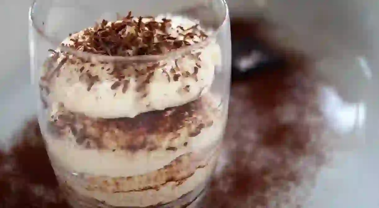 An individual tiramisu