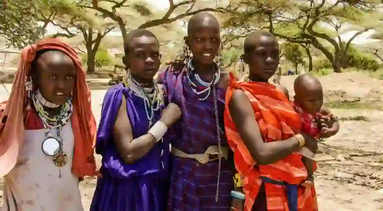 Young Masaai women