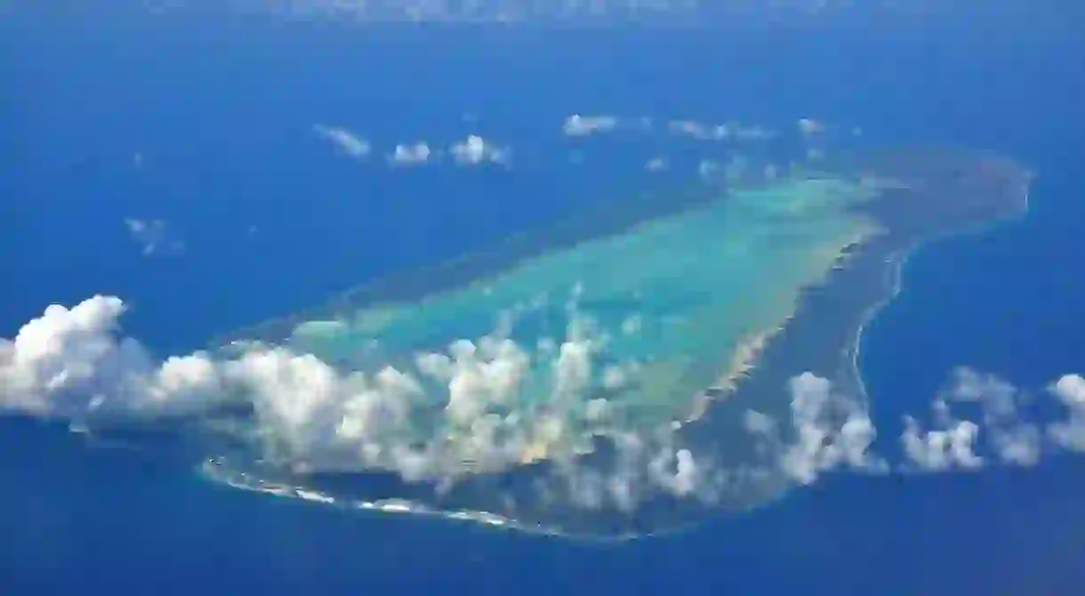 Aerial view of Seychelles