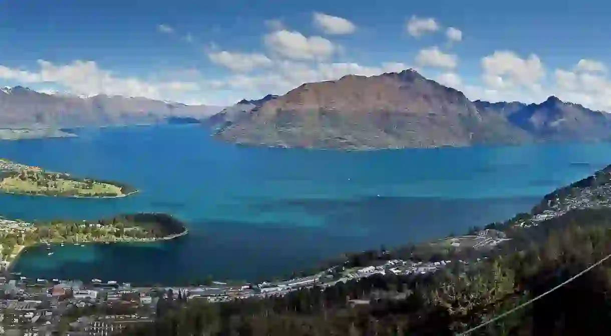 View of Queenstown and Lake Wakatipu