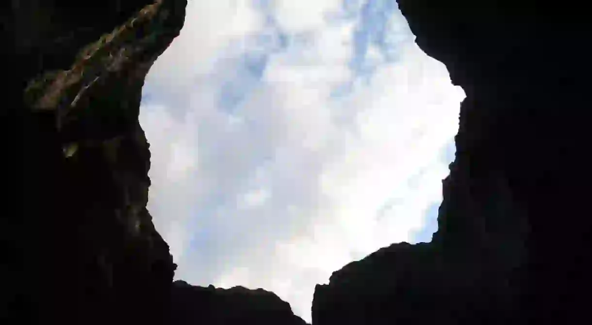 From the interior of Cueva del Indio