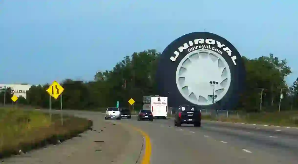 The worlds largest tire in Allen, MI